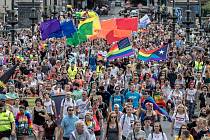 Pochod Prague Pride prošel 11. srpna centrem Prahy.