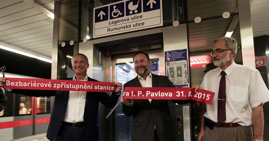 Pražský deník | Slavnostní otevření bezbariérové stanice metra I. P. Pavlova.  | fotogalerie