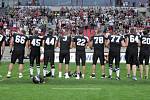 Z finále České ligy amerického fotbalu: Prague Black Panthers - Příbram Bobcats 40:0.