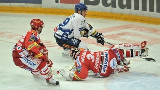 Černá série byla utnuta. V 18. kole hokejové extraligy Slavia prohrála s Vítkovice 3:4.