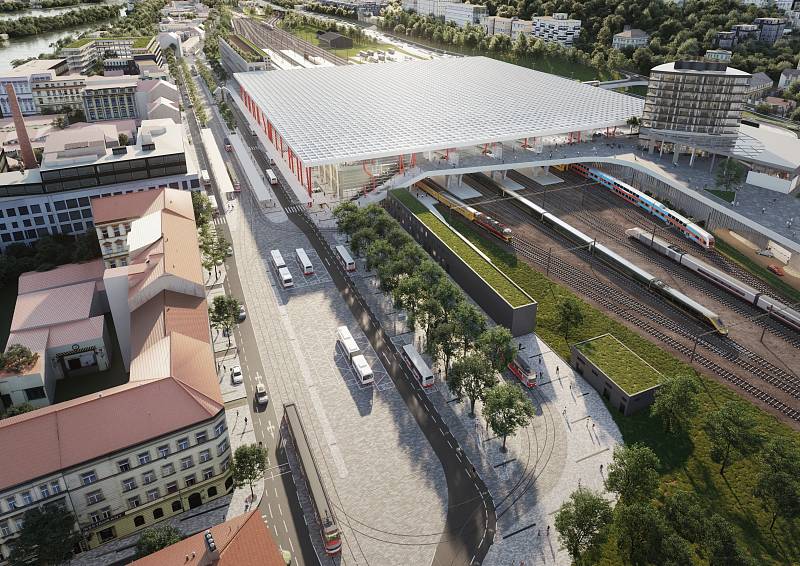 Na Smíchově vznikne moderní dopravní terminál. Praha představila novou fázi projektu.