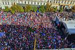 Demonstrace na Václavském náměstí, 28. 9. 2022