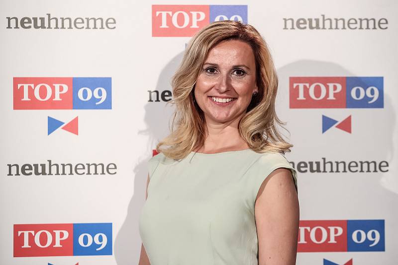 TOP 09 představila 30. května v Praze svoji volební kampaň do podzimních voleb. Na snímku Kristýna Zelienková - Zlínský kraj.