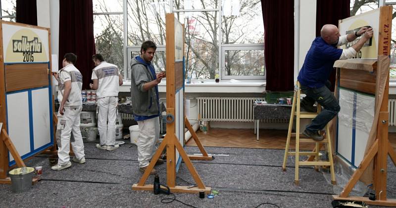 Z třetího ročníku řemeslné soutěže Sollertia Praha 2015 ve Střední odborné škole stavební a zahradnické na Jarově.