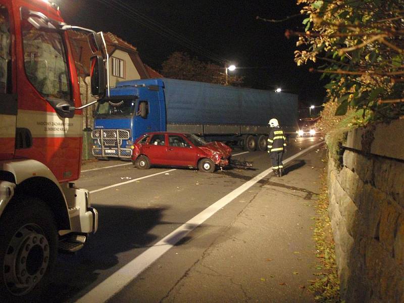 Pomoc hasičů po několika nehodách ve Zlínském kraji