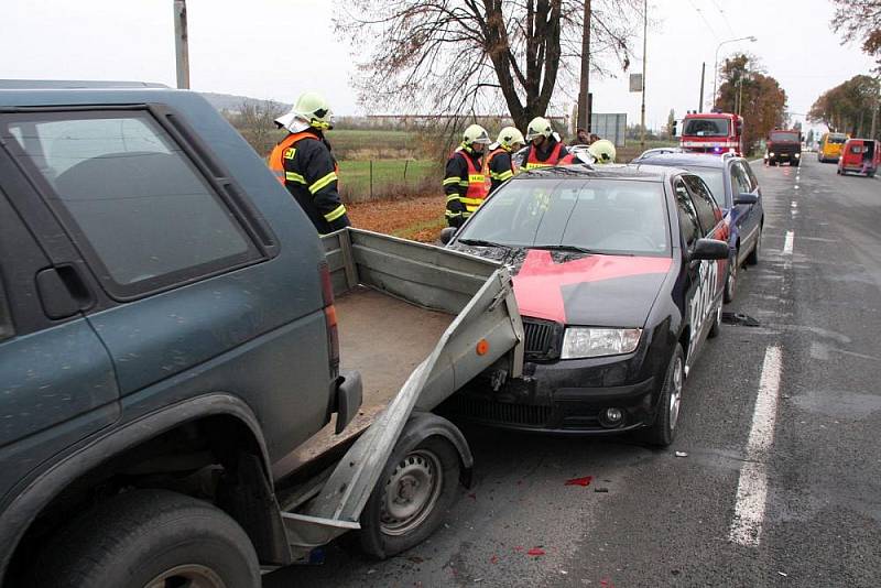 Pomoc hasičů po několika nehodách ve Zlínském kraji