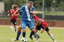 Fotbalisté Hulína (v modrých dresech) na úvod letní přípravy prohráli s polským druholigovým týmem GKS Tychy 1:6.