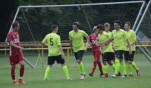 Fotbalisté Skaštic (ve světle zelených dresech) novou sezonu Divize E zahájí v sobotu 7. srpna. 