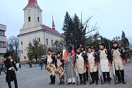 Dušičkový pochod s napoleonskými vojáky v Bystřici pod Hostýnem