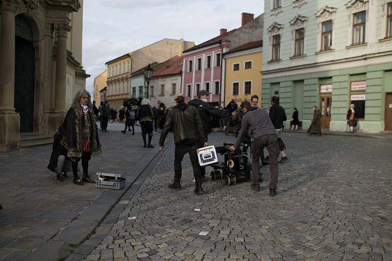 Natáčení Marie Terezie v Kroměříži, 6. května 2021.