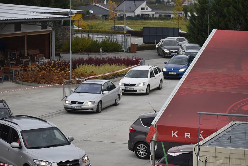 Druhé odběrové místo pro pacienty s podezřením na covid-19 v Kroměříži.