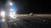 Tragická dopravní nehoda se odehrála v jednu hodinu po půlnoci na úterý 21. února u Hulína.