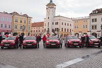 Pět nových služebních vozů značky Škoda Kamiq.
