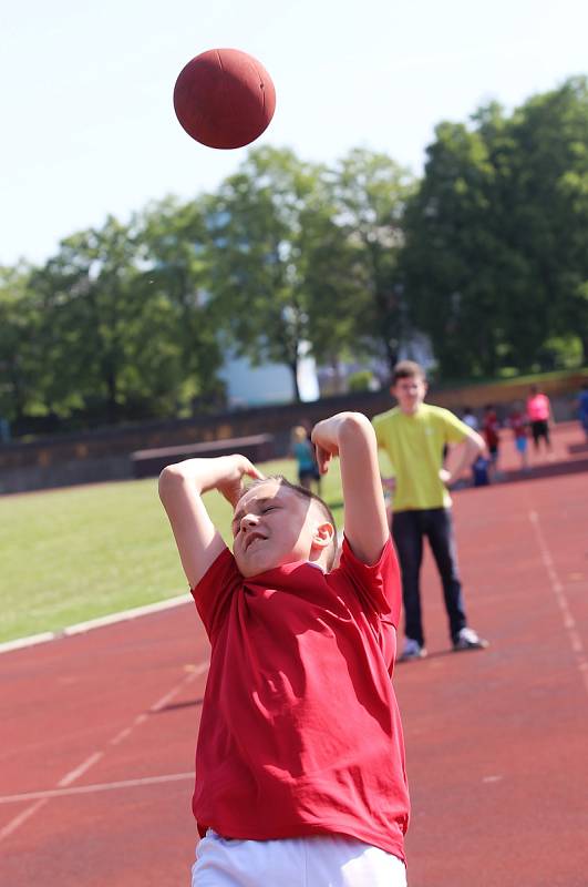 Okresní kolo Odznaku Všestrannosti Olympijských Vítězů v Kroměříži.