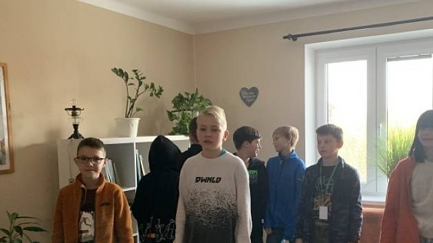 Návštěva šesťáků v Dětském domově v Kroměříži.