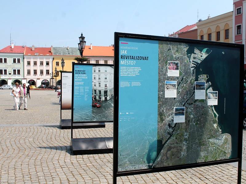 Kroměříž hostí výstavy pod názvem Města s dobrou adresou, kterou přivezla Asociace cykloměst.