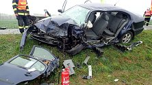 Nehoda na silnici mezi Skašticemi a Břestem. 31. října 2022