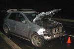 K tragické srážce Fiatu Punto a Mercedesu Benz došlo 21. února 2012 mezi Kroměříží a Hulínem. Řidič fiatu vážným zraněním na místě podlehl.