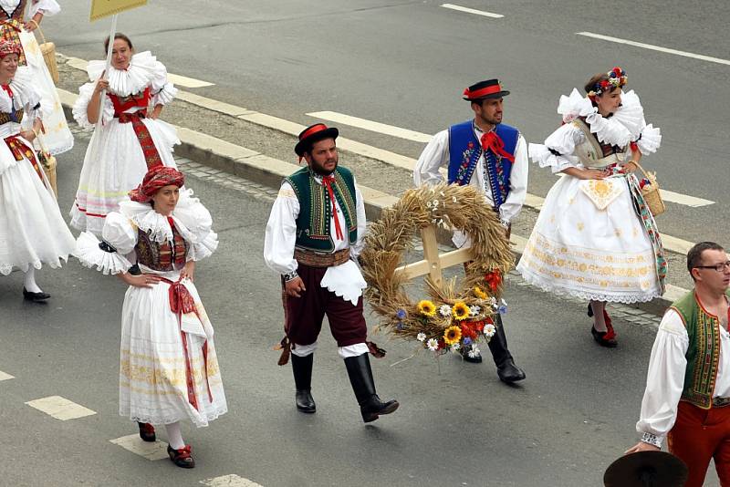 Krajské dožínky 2016 v Kroměříži.