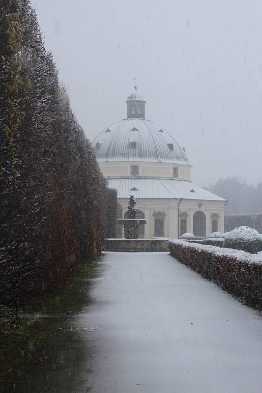 Na Kroměřížsko letos první sníh dorazil poslední listopadový den