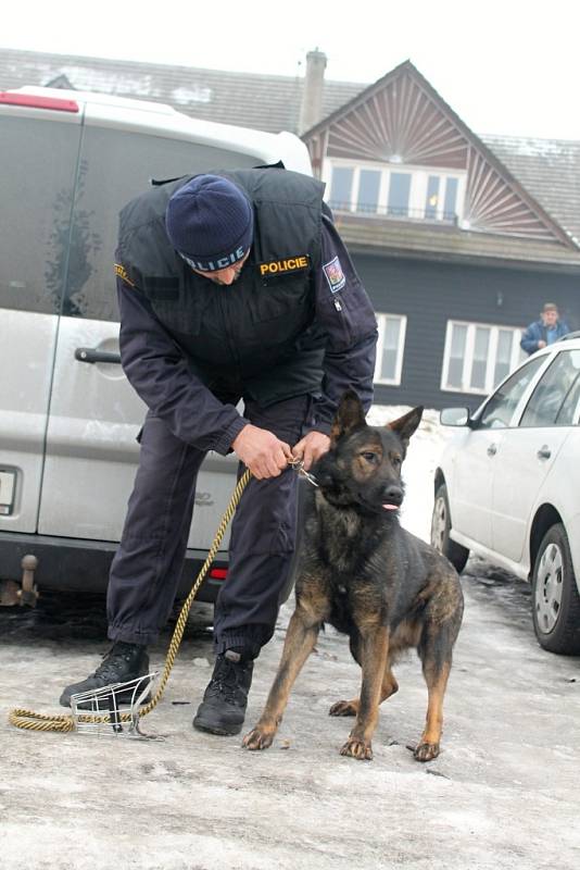 Cvičná policejní pátrací akce se uskutečnila 6. února v Hostýnských vrších.