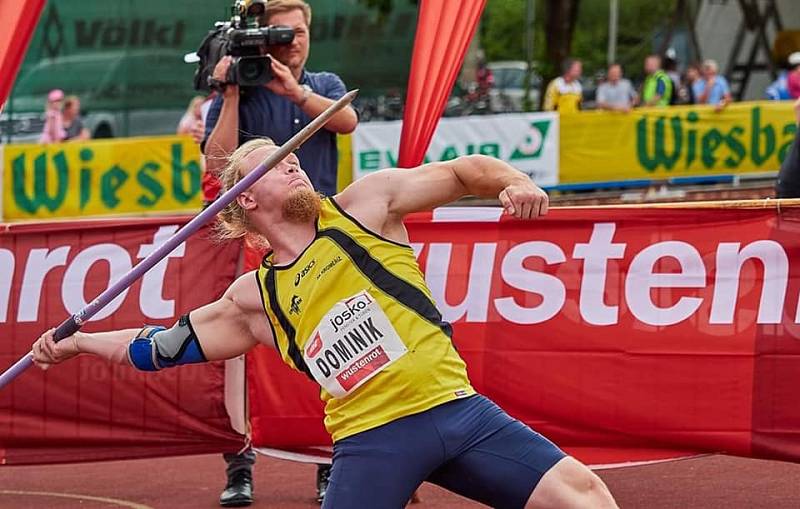 atlet AK Kroměříž Dominik Sokola