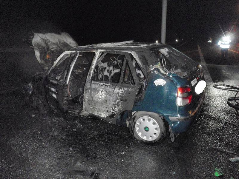 Dopravní nehoda v prostoru křižovatky ulice Hulínská, na výjezdu z Kroměříže směrem na Hulín.