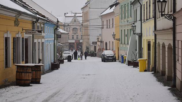 Sněhová nadílka, 3.12.2020, Kroměříž