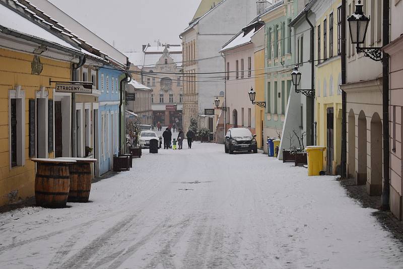 Sněhová nadílka, 3.12.2020, Kroměříž