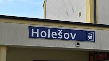 Holešovské vlakové nádraží, květen 2021.