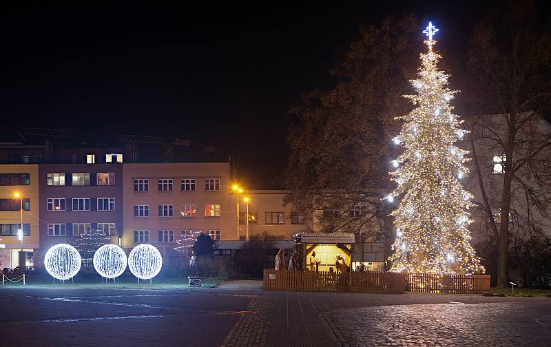 Vánoční strom 2020 ve Zlíně.