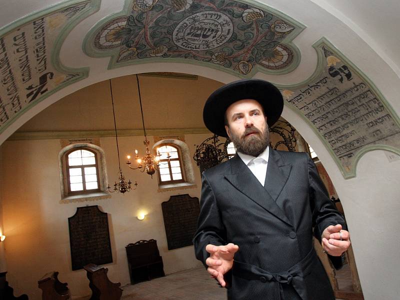 Studovna rabína Šacha v synagoze v Holešově.  Na snímku Vratislav Brázdil.