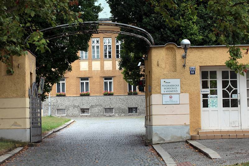 Psychiatrická nemocnice v Kroměříži, srpen 2021