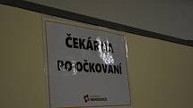 Velkokapacitní očkovací centrum na Kroměřížském výstavišti.