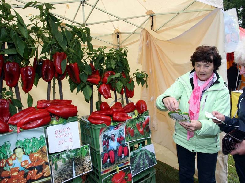 Výstava Zahrada podzim 2014 v obci Věžky.