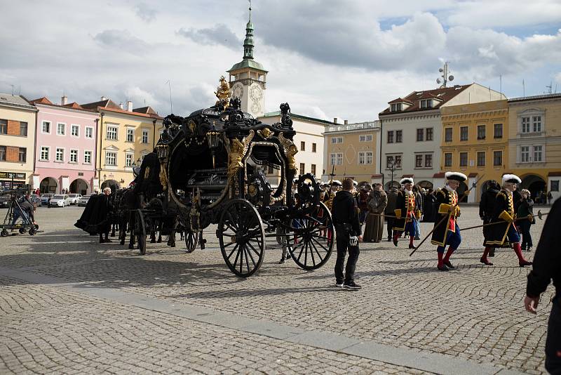 Natáčení Marie Terezie v Kroměříži, 6. května 2021