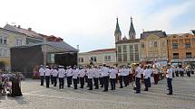 Mezinárodní festival vojenských hudeb na Velkém náměstí v Kroměříži 2019