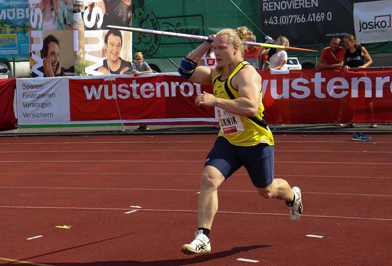 atlet AK Kroměříž Dominik Sokola