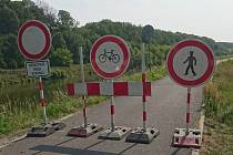Cyklostezka z Kroměříže do Kvasic bude uzavřená asi týden.