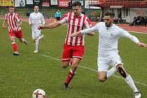 MFK Vyškov (bílé dresy) proti Spartaku Hulín