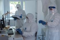 Testování na koronavirus v Kroměříži