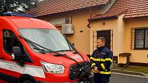 Pohřeb pětatřicetiletého Jaroslava Fily, dobrovolného hasiče z Koryčan na Kroměřížsku, který 15. září 2021 tragicky zahynul při výbuchu plynu v rodinném domě v Masarykově ulici v Koryčanech.