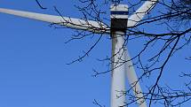 Větrná elektrárna na svatém Hostýně.