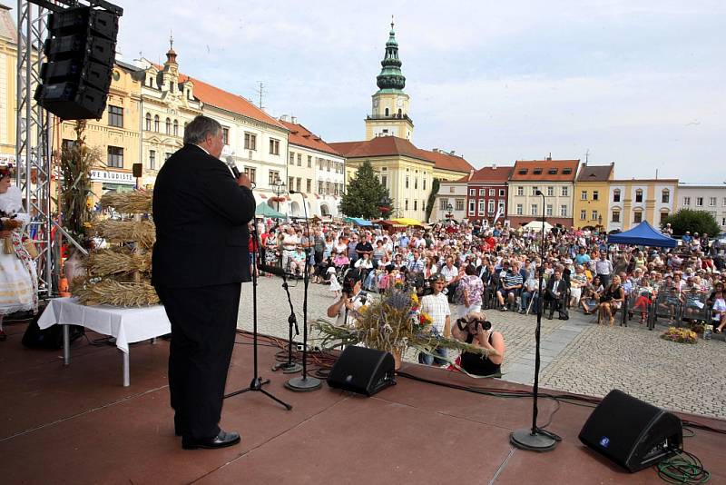 Krajské dožínky 2016 v Kroměříži.