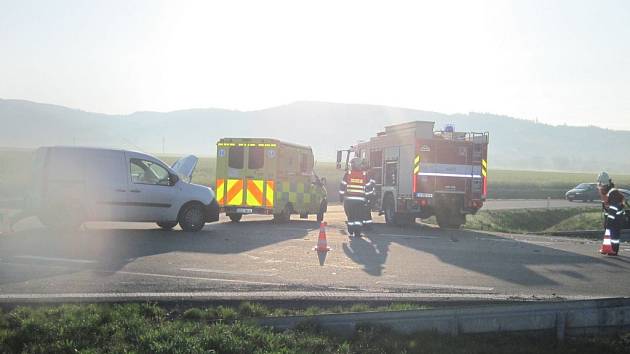 Na obchvatu Holešova se poněkolikáté bouralo