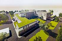 Vizualizace přístavby východního křídla v Kroměřížské nemocnici.