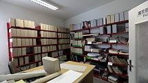 Státní okresní archiv Kroměříž. Zde přijímají nové archiválie.