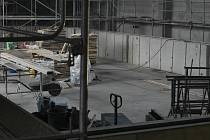 Rekonstrukce holešovského sportovního centra je v plném proudu. Únor 2022