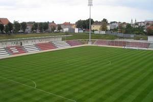 Stadion Jožky Silného v Kroměříži patří k nejlepším ve třetí lize.
