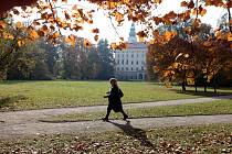 Podzim v Podzámecké zahradě v Kroměříži, říjen 2021